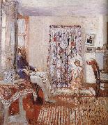 Edouard Vuillard The LuSaiEr sitting by the window oil on canvas